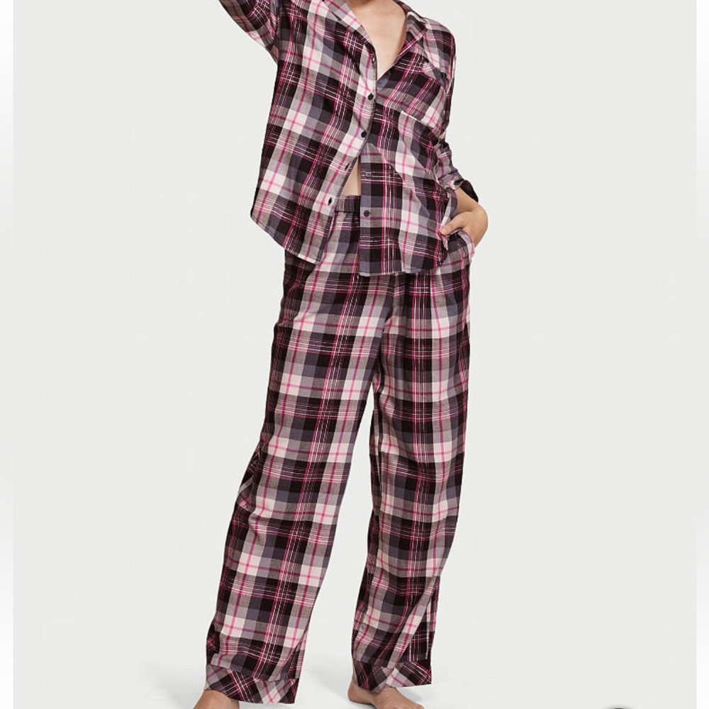 MWT Victorias Secret | Plaid Flannel Pajama Set Regular - Large New